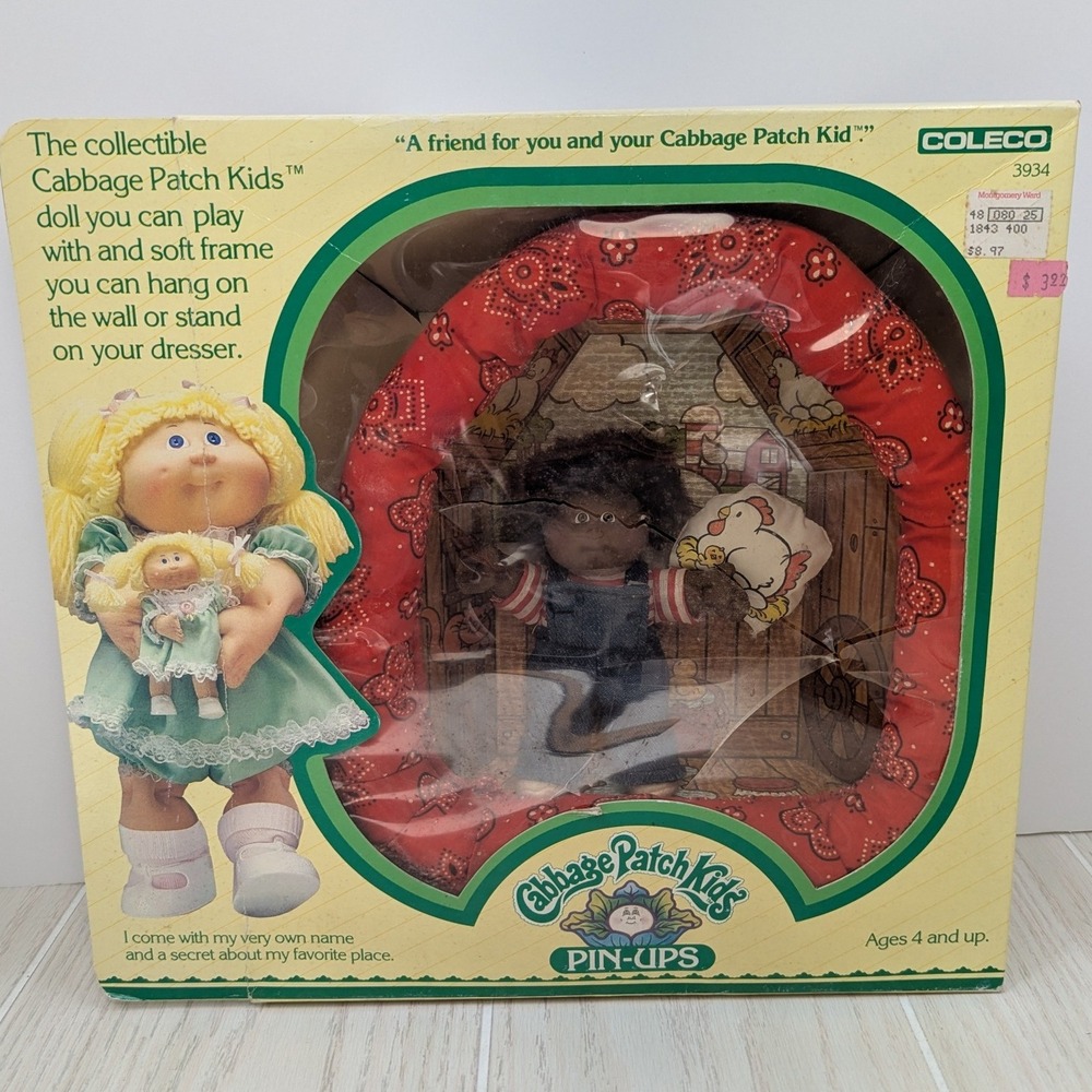 Coleco Cabbage Patch Kids Pin-Ups Brenton Rudy AA Farm Boy Doll Vintage 1983